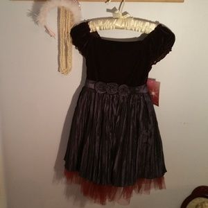 NWT Princess Faith Size 6 Purple Velvet Dress